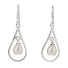 BOUCLE D OREILLE NACRE DE PERLE Boucles d'Oreilles