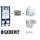 PACK WC SUSPENDU BATI GEBERIT + PLAQUE CHROMEE + C