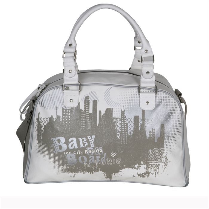 BABY ON BOARD Sac City duo Blanc   Achat / Vente SAC A LANGER BABY ON