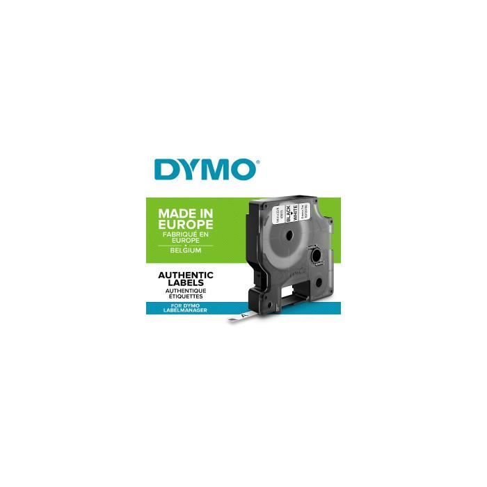 Cassette de ruban DYMO D1 Noir et Blanc Achat / Vente etiqueteuse
