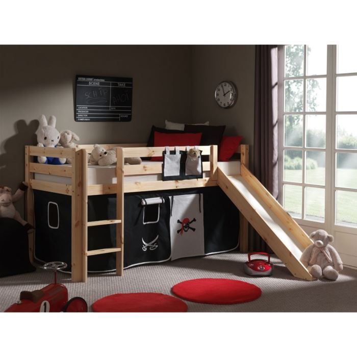 lit mezzanine avec toboggan swithome ruben 90x2 achat lit mezzanine avec toboggan swithome ruben 90x2 achat