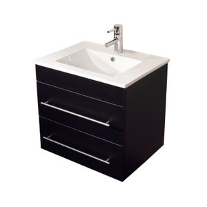 meuble salle de bain noir