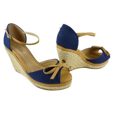 chaussure plateforme paille