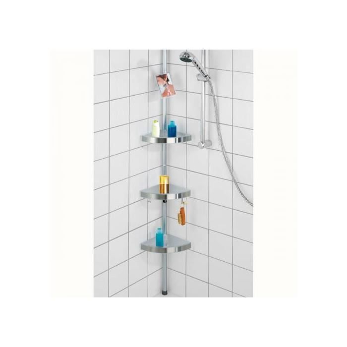 etagere d'angle telescopique inox premium