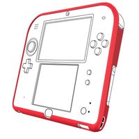 Coque Souple De Protection Rouge Pour Nintendo 2DS Coque Souple De Protection Rouge Pour Nintendo 2DS
