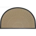 PAILLASSON - DECROTTOIR Tapis d'entrée 45x75 cm demi-lune coloris naturel