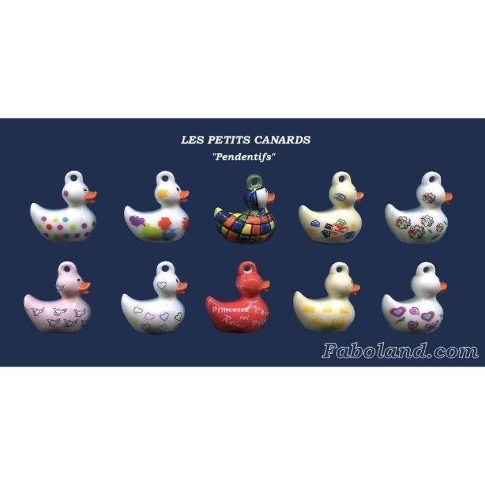 MAGNIFIQUE COLLECTION COMPL&Egrave;TE DE 10 F&Egrave;VES NEUVES EN PORCELAINE 3 cm