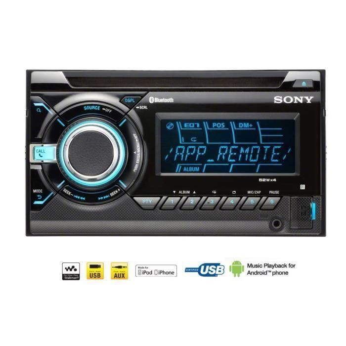 Sony WXGT90BT Autoradio 2 DIN Bluetooth Achat / Vente autoradio Sony