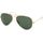 Lunettes de soleil Ray Ban Aviator Dorées Gris Ver