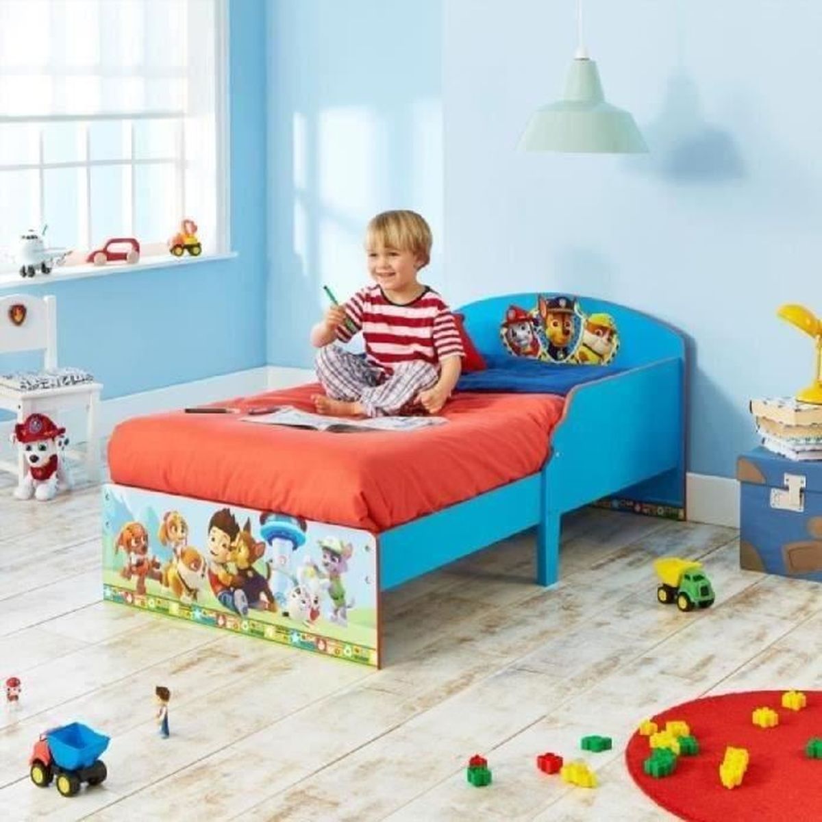 Ensemble pour chambre enfant pat'patrouille (lit avec rangement ...