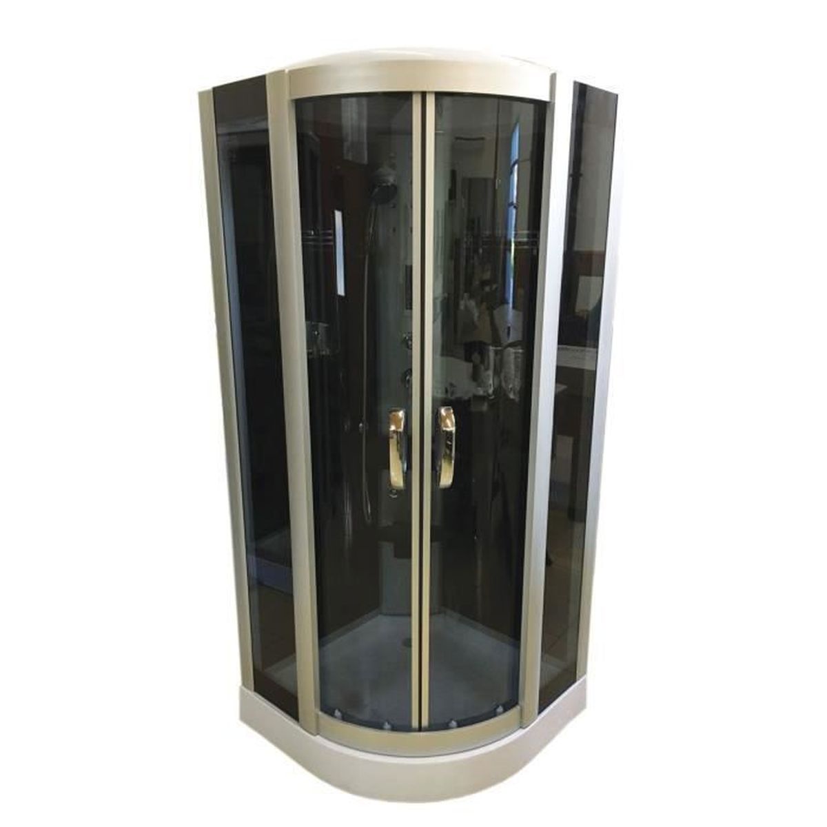 CABINE DE DOUCHE HYDROMASSANTE 100 x 100 cm SPA BAIN HYDROMASSAGE