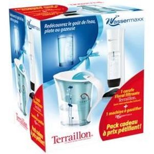 MACHINE À SODA Machine à gazéifier l'eau TRITON + Carafe Florale MACHINE À SODA Machine à gazéifier l'eau TRITON + Carafe Florale