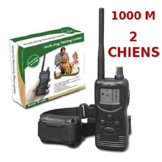 COLLIER DE DRESSAGE ELECTRIQUE 2 CHIENS 1000 m - Achat COLLIER DE DRESSAGE ELECTRIQUE 2 CHIENS 1000 m - Achat