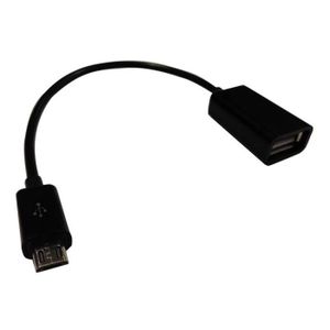 D2 Câble 0 micro USB mâle/ USB femelle