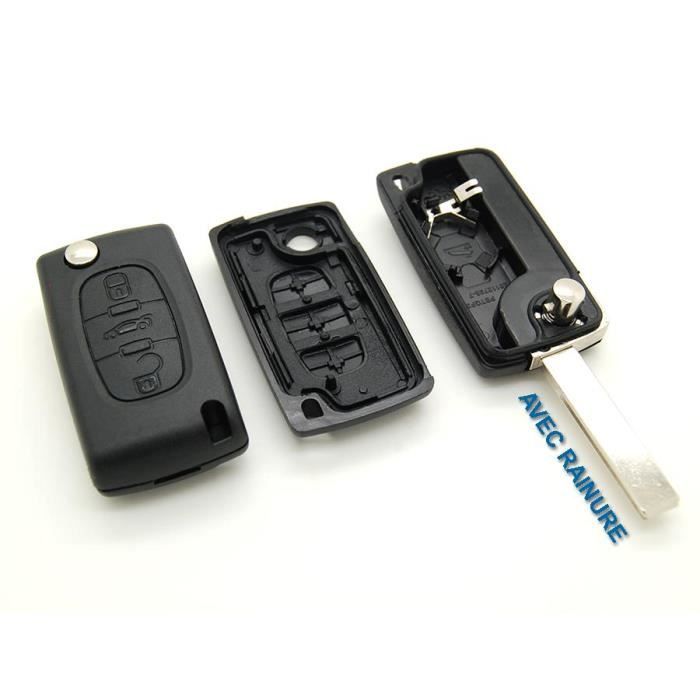 Coque clé Coffre Peugeot 107 207 307 308 407 Achat / Vente boitier coque de clé Coque pour Coque clé Coffre Peugeot 107 207 307 308 407 Achat / Vente boitier coque de clé Coque pour