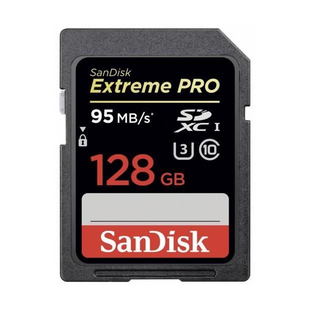 SanDisk Extreme Pro SDXC 128GB 95MB/s SDSDXPA 128G G46 Achat / Vente