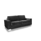 CANAPE CANAPE CONVERTIBLE MICROFIBRE GRIS ANTHRACITE