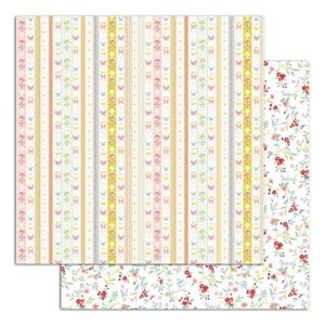 TOGA Lot de 6 papiers recto verso - 30x30 - Jardin secret