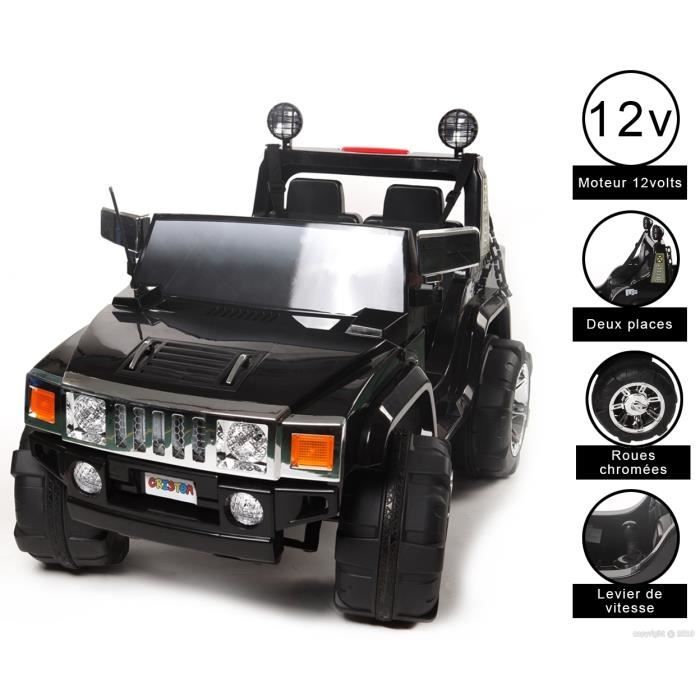 cristom ® 4x4 hummer electrique enfants 12 volts Achat / Vente