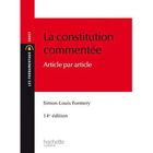 ENTREPRISE / ECONOMIE / DROIT La constitution commentée (édition 2012/2013)