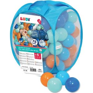 LUDI 75 balles de jeu + sac de transport
