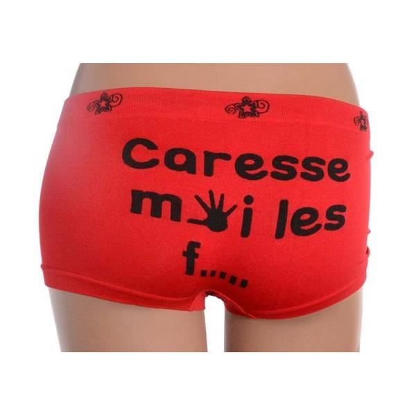 shorty femme microfibre sans couture