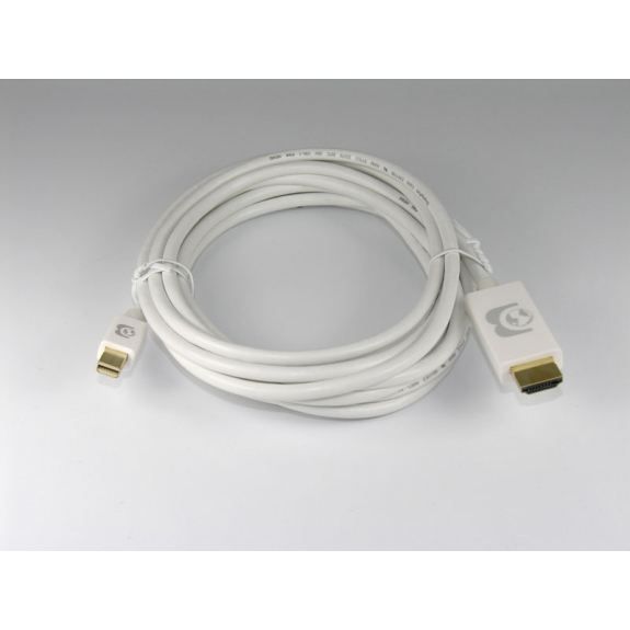 Cable mini DisplayPort vers HDMI, câble 3 m, Blanc Achat / Vente