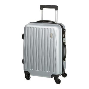 CASINO Valise trolley ABS - 55cm - 4 roues - Gris