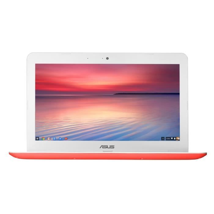 Asus Chromebook PC Portable 13,3" Rouge (Intel Celeron, 4 Go de RAM