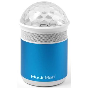 MUSICMAN BT-X17 Enceinte Bluetooth avec fonction mains libres et effets de lumi?re - Bleu