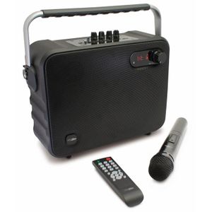 CALIBER HPG517BT Enceinte portable Bluetooth portable avec batterie intégrée et option Karaoké Sing-Along