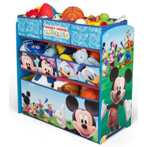 MICKEY - Meuble de rangement enfant jouets 6 bacs