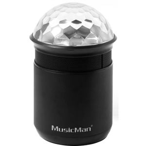 MUSICMAN BT-X17 Enceinte Bluetooth avec fonction mains libres et effets de lumi?re - Noir