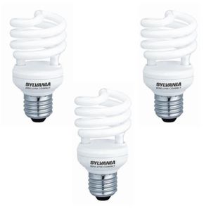 SYLVANIA Lot de 3 ampoules mini-Lynx fluo E27 8 W équivalent ? 40 W