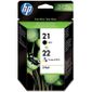 CARTOUCHE IMPRIMANTE HP n° 21/22 (kit Combo)