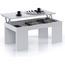 TABLE BASSE KENDRA Table Basse blanche plateau relevable