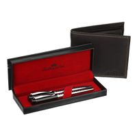  LINDBERG & SONS Portefeuille CUIR + Stylos