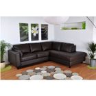 CANAPE - SOFA - BANQUETTE Canapé cuir Buffle "LOBY" d'angle droit Chocolat