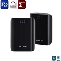 COURANT PORTEUR - CPL Belkin 2 adaptateurs CPL 200 Mb/s F5D4077FR