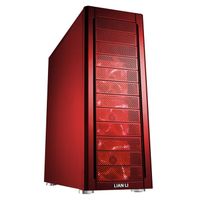 BOITIER PC   -  PANNEAUX LATERAUX Lian Li PC-A77FR Rouge