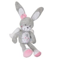NICOTOY Peluche Lapin "Mon Ange" 25 cm Rose NICOTOY Peluche Lapin "Mon Ange" 25 cm Rose