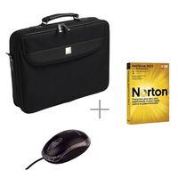 SACOCHE  ORDINATEUR URBAN FACTORY Sacoche17,3'' + souris + Anti virus