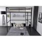 LIT COMBINE - LIT MEZZANINE Lit surélevé Mezzanine GRAFIK 140x190 Anthracite