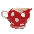 SUCRIER - CONFITURIER - POT A CREME Crémier Gros Pois Rouge