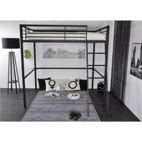 LIT COMBINE - LIT MEZZANINE Lit surélevé Mezzanine GRAFIK 140x190 Anthracite