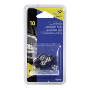 CARTEC 10 cosses plate/femelle/bleu
