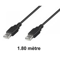 CABLE ET CONNECTIQUE POUR PERIPHERIQUE Elypse Cordon USB 2 A M/M 1.80