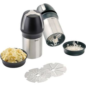 GEFU PARMIGIANO LASER CUT Râpe ? fromage universelle 34680 17,6cm gris et noir