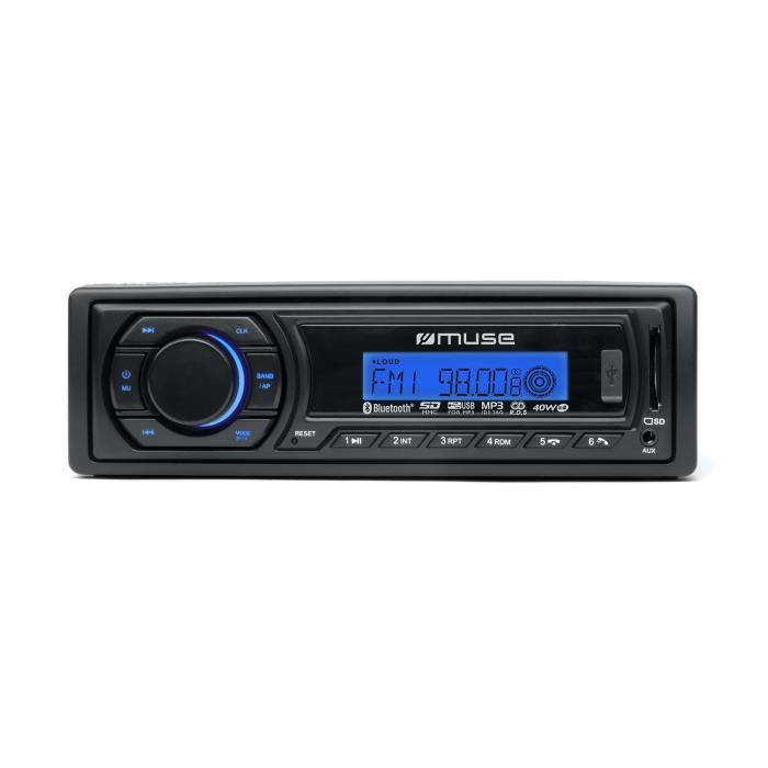 MUSE M198 BT AUTORADIO BLUETOOTH/USB NOIR Achat / Vente autoradio