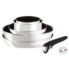 BATTERIE DE CUISINE  TEFAL INGENIO 5 EMAIL Blanc Set 6 pcs